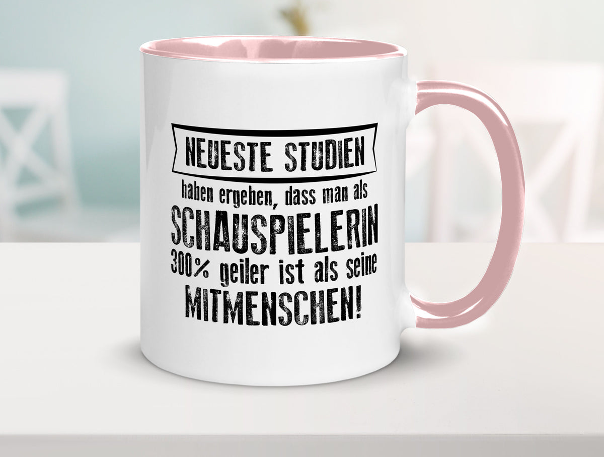 Neuste Studien: Schauspielerin | Theater Geschenkidee Humor Tasse