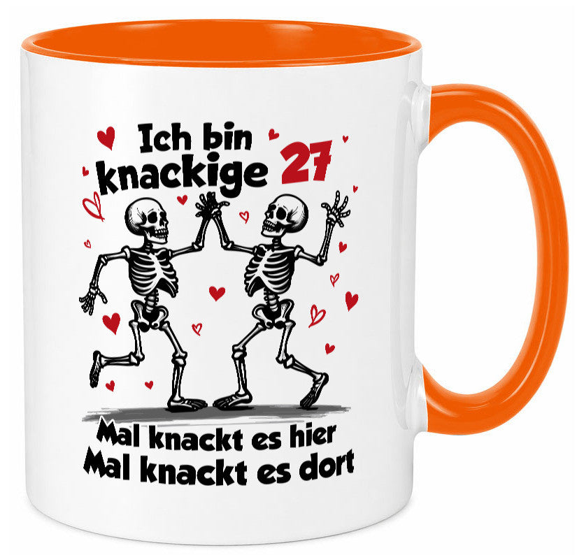27. Geburtstag | Knackige 27 Ich bin alt v2 Humor Geschenkidee Tasse