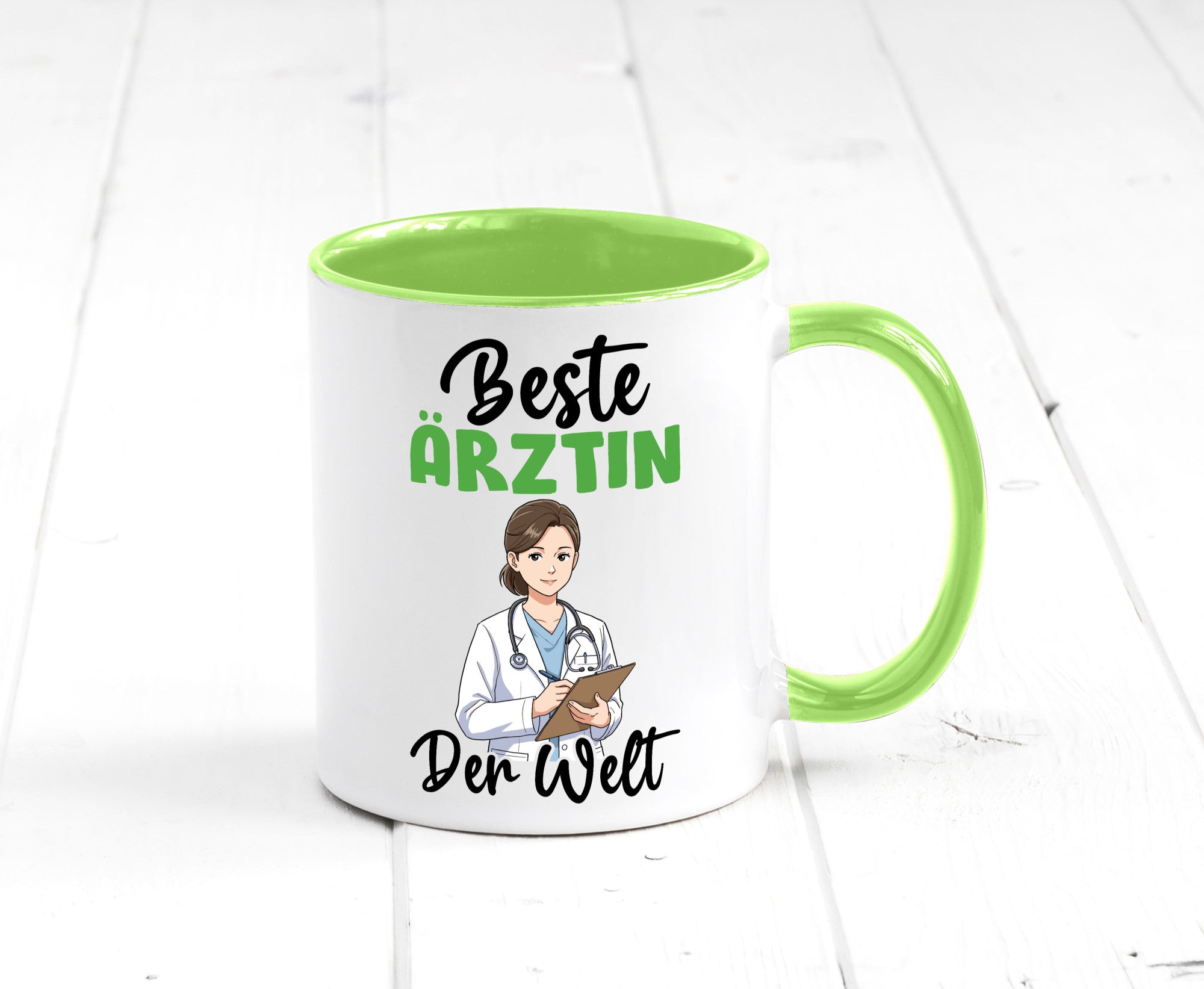 Beste Ärztin | Medizin Doktorin Fachärztin v2 Humor Geschenkidee Tasse