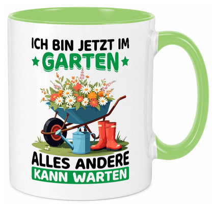 Im Garten alles andere kann warten | Gärtner Gartenarbeit Geschenk Arbeit