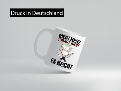 Mein Herz kocht Humor Geschenkidee Tasse