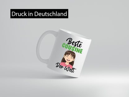 Beste Cousine | Familie Verwandschaft Humor Geschenkidee Tasse