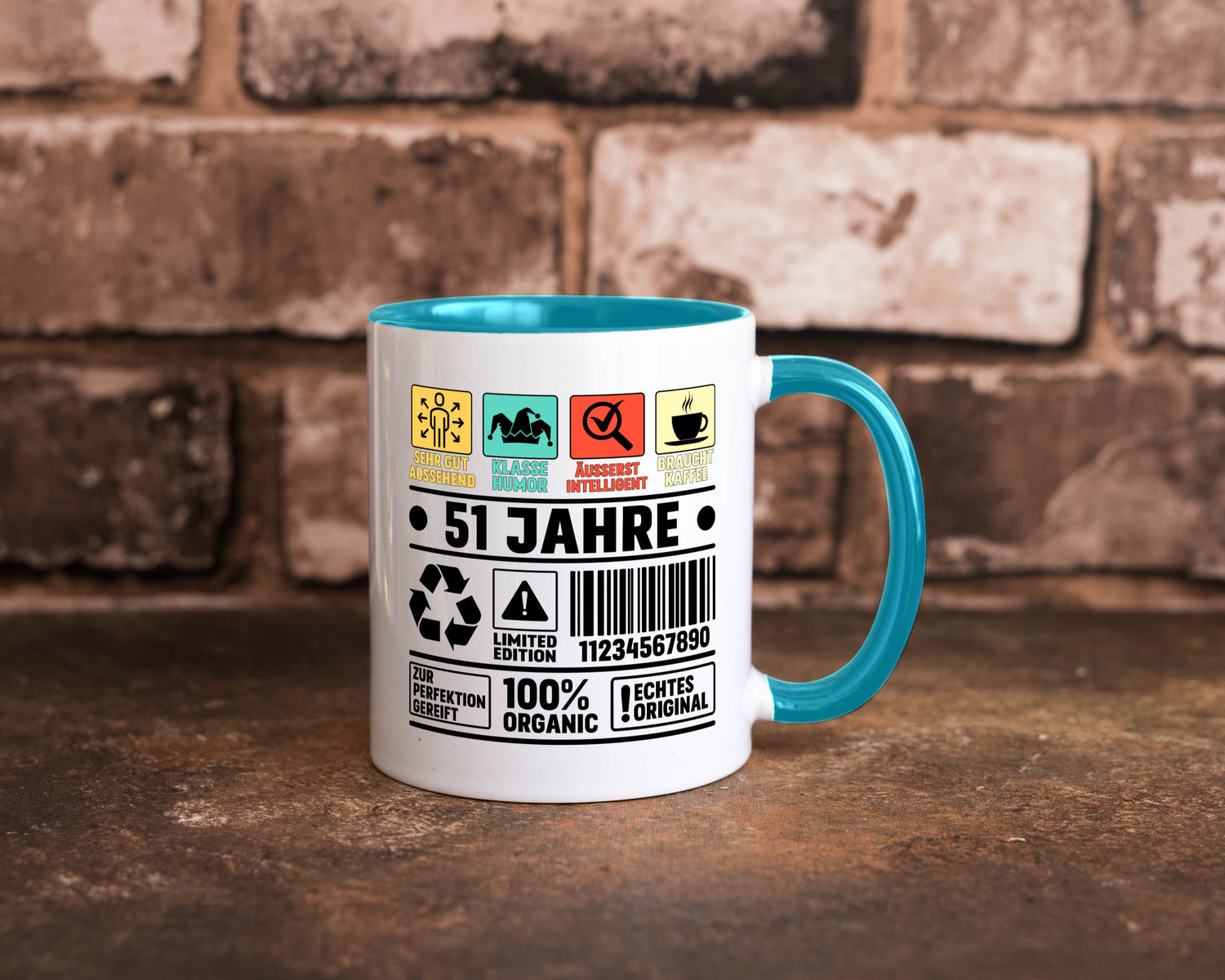 51. Geburtstag | 51 Jahre Humor Limited Edition Geschenkidee Tasse