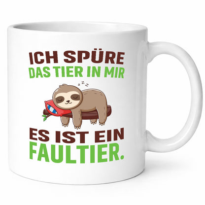 Es ist ein Faultier | Müde Schlafen lustig Tierliebhaber Humor Geschenk Tasse