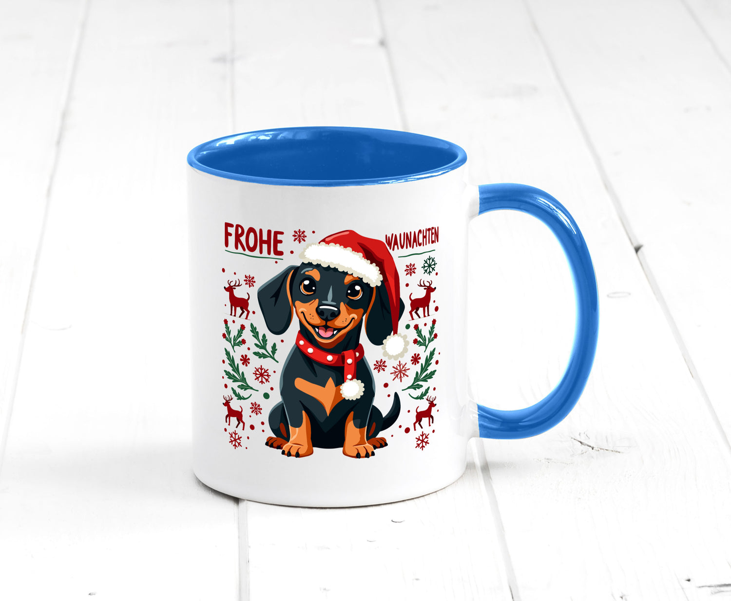 Frohe Waunachten | Ugly Christmas Weihnachtshund v2 Humor Tierliebhaber