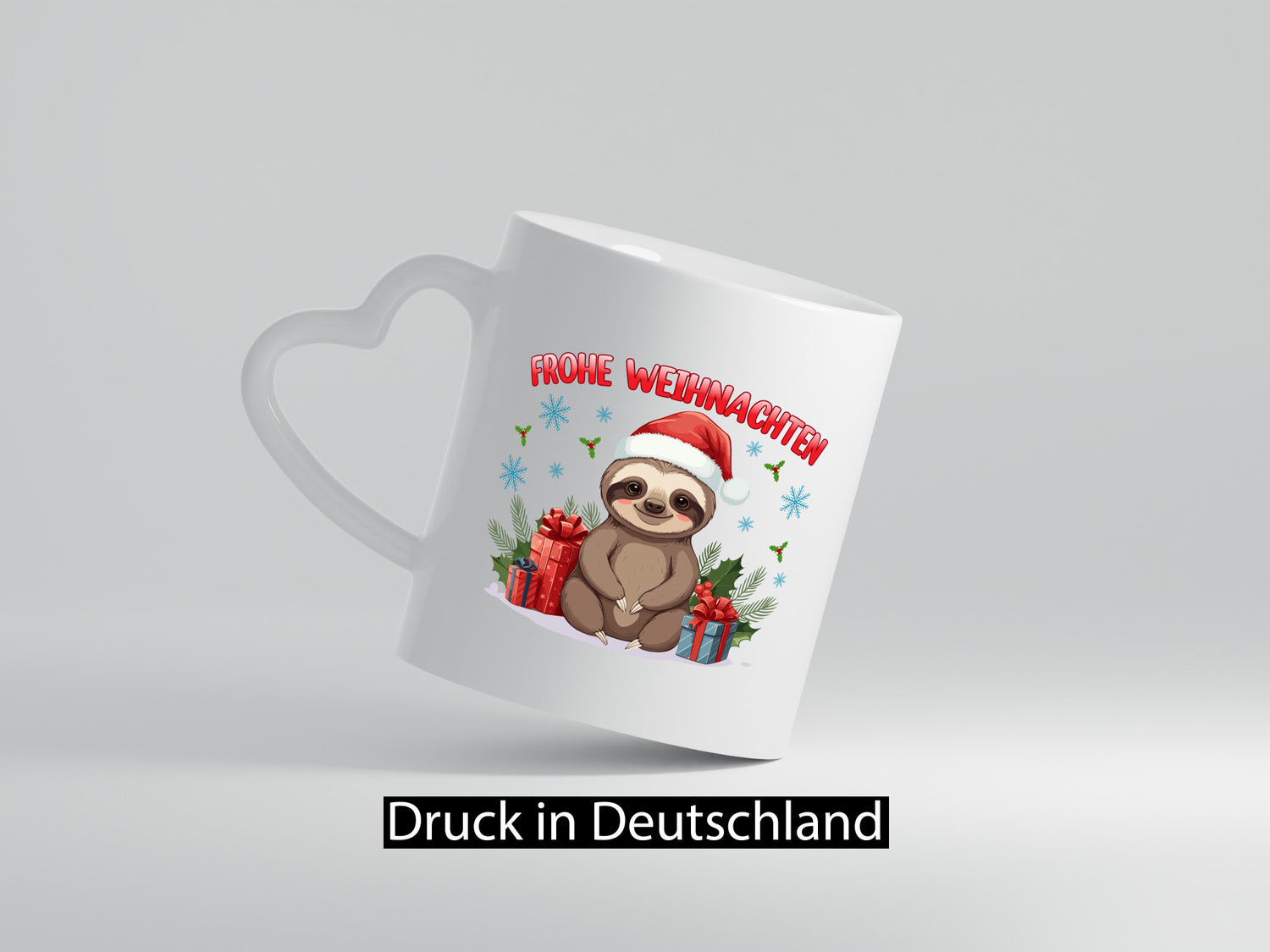 Frohe Weihnachten | Faultier Humor Tierliebhaber Geschenkidee Tasse