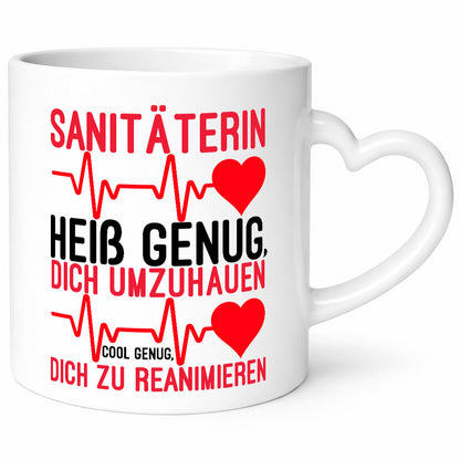 Heiße Sanitäterin | Reanimation Puls Rettungsdienst lustiger Spruch Geschenk