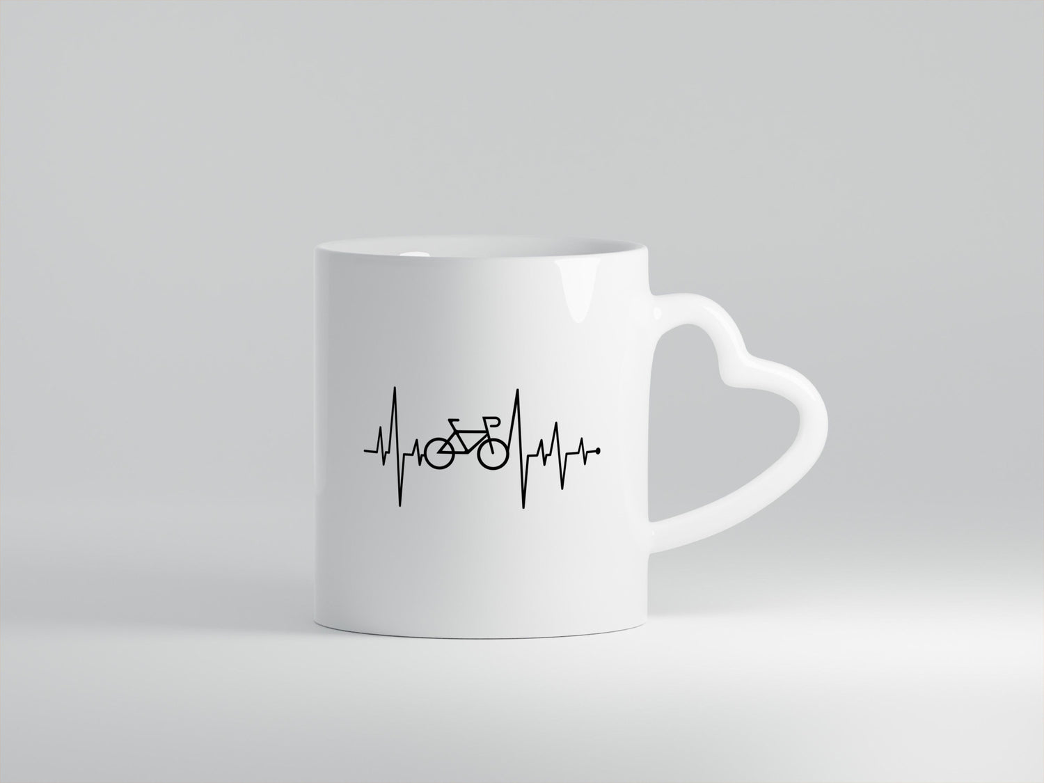 Fahrrad Herzschlag | Motiv Radfahrer Rad Sport Geschenkidee Humor Tasse