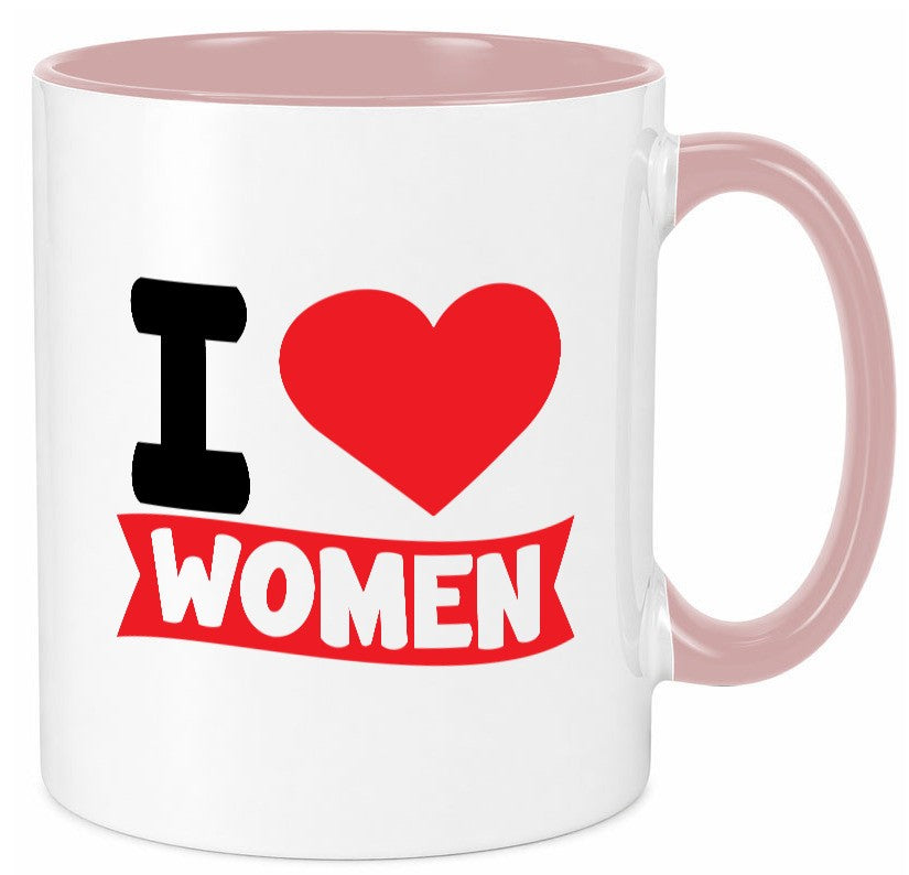 I love woman | Frauen Ich liebe v2 lustig Familie Geschenkidee Geschenk Tasse