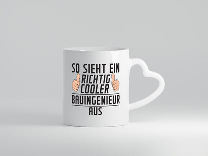 Richtig Cooler Bauingenieur | Ingenieur lustig Humor Geschenkidee Geschenk Tasse