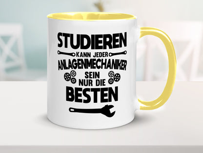 Nur die besten werden Anlagenmechaniker Humor Geschenkidee Tasse