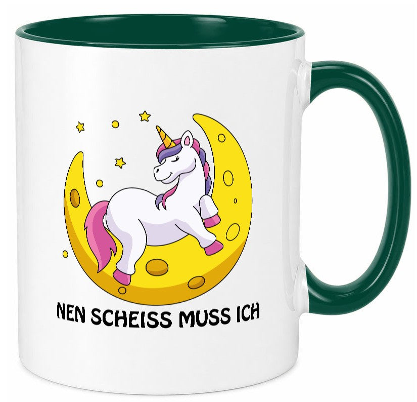 Nen Scheiss muss ich Geschenkidee Humor Tasse