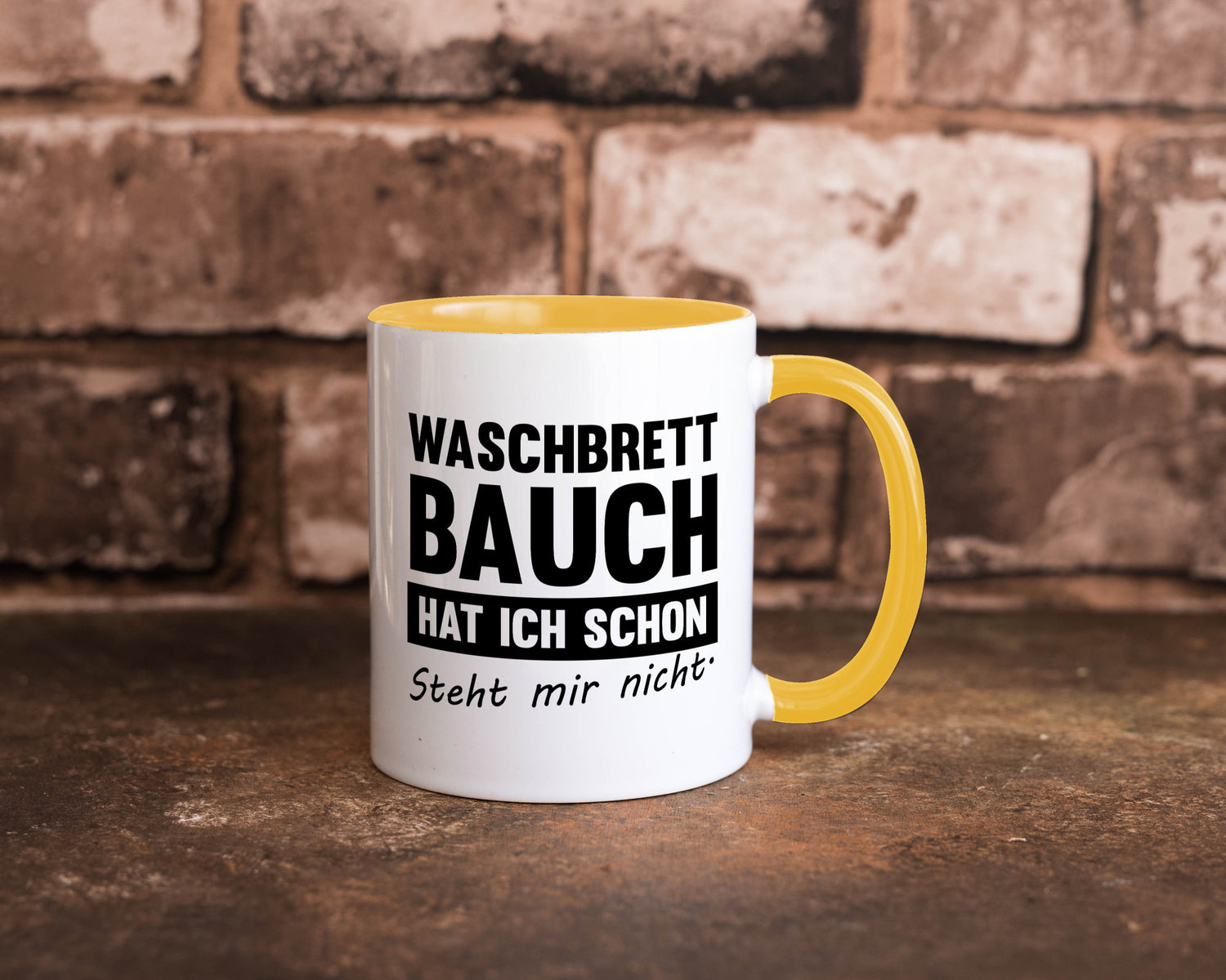 Waschbrettbauch steht mir nicht | Sixpack Gym lustiger Spruch Geschenk Humor
