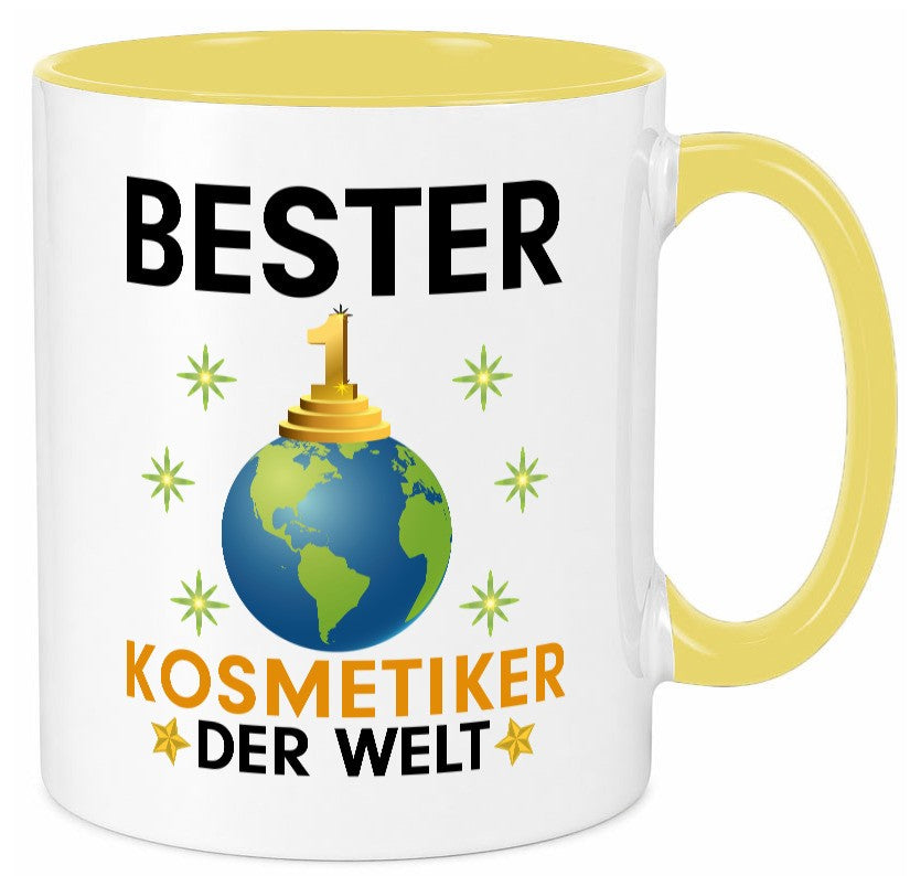 Welt Bester Kosmetiker | Kosmetik Stylist Visagist lustig Humor Geschenkidee Tasse