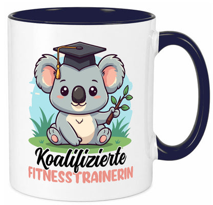 Koalifizierte Fitnesstrainerin | Trainerin Sport v2 Geschenkidee Humor Tasse