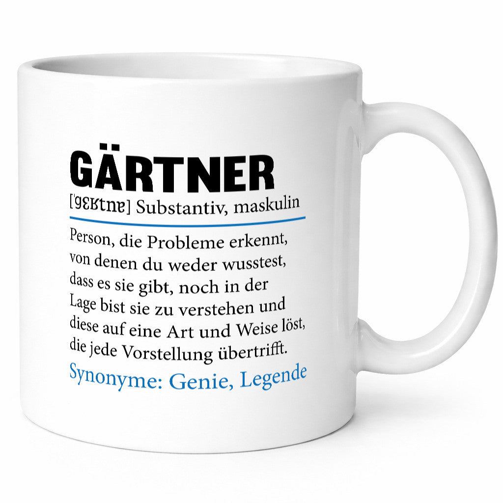 Gärtner | lustig Gartenbau Beruf Spruch Arbeit Kollegen Büro Geschenk Tasse