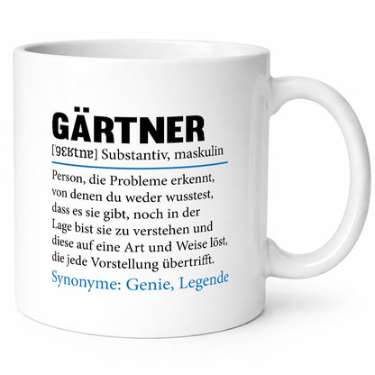 Gärtner | lustig Gartenbau Beruf Spruch Arbeit Kollegen Büro Geschenk Tasse