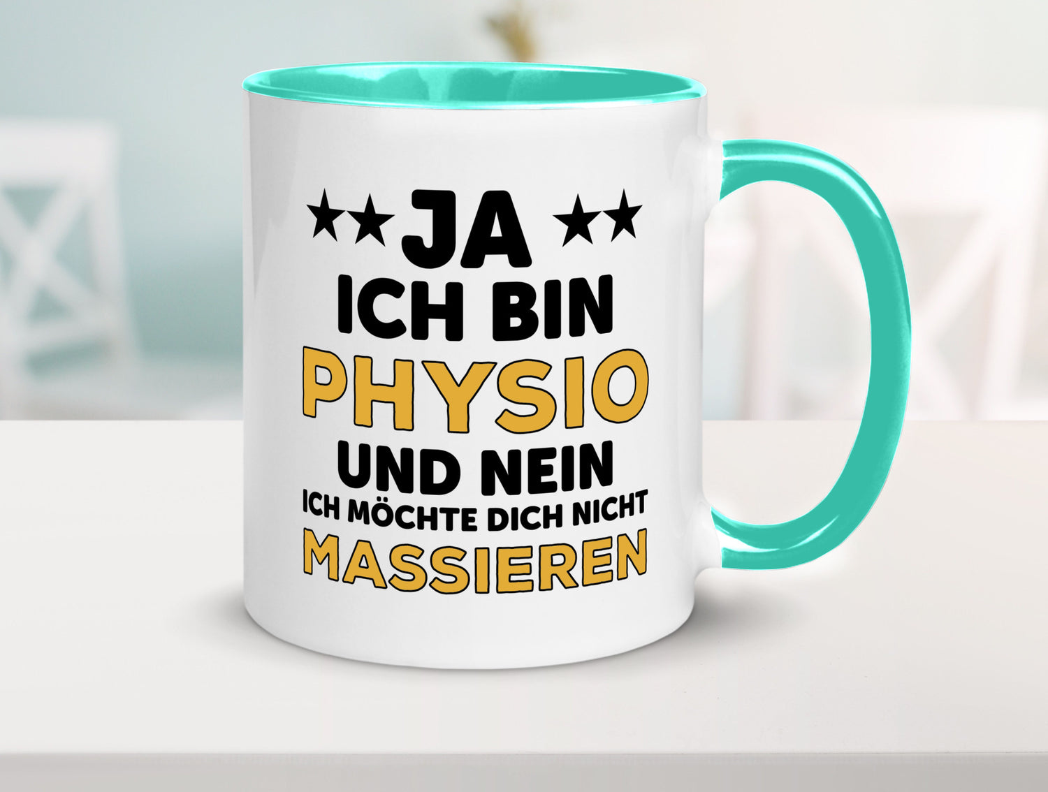 Ich bin Physio | lustige Spruch Tasse Physiotherapeut Geschenkidee Humor