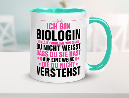 Löse Probleme: Biologin | Biologie Naturforscherin lustig Humor Geschenkidee
