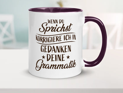 Grammatik korrigieren während du sprichst | Sterne lustig Humor Geschenkidee