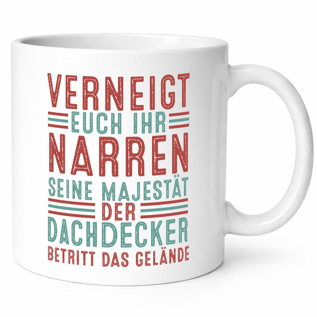 Verneigt euch: Dachdecker | Dachbau Hausbau v2 Geschenk Humor Geschenkidee