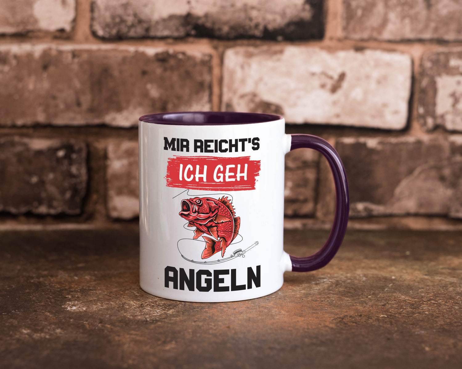 Ich geh angeln | Angler Tasse Fisch Fischer Humor lustig Geschenkidee Geschenk
