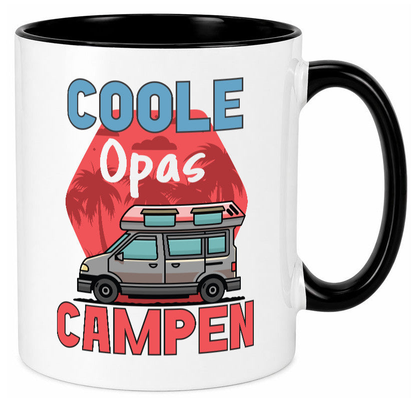 Coole Opas campen | Campingwagen Palmen Geschenk Familie Geschenkidee lustiger