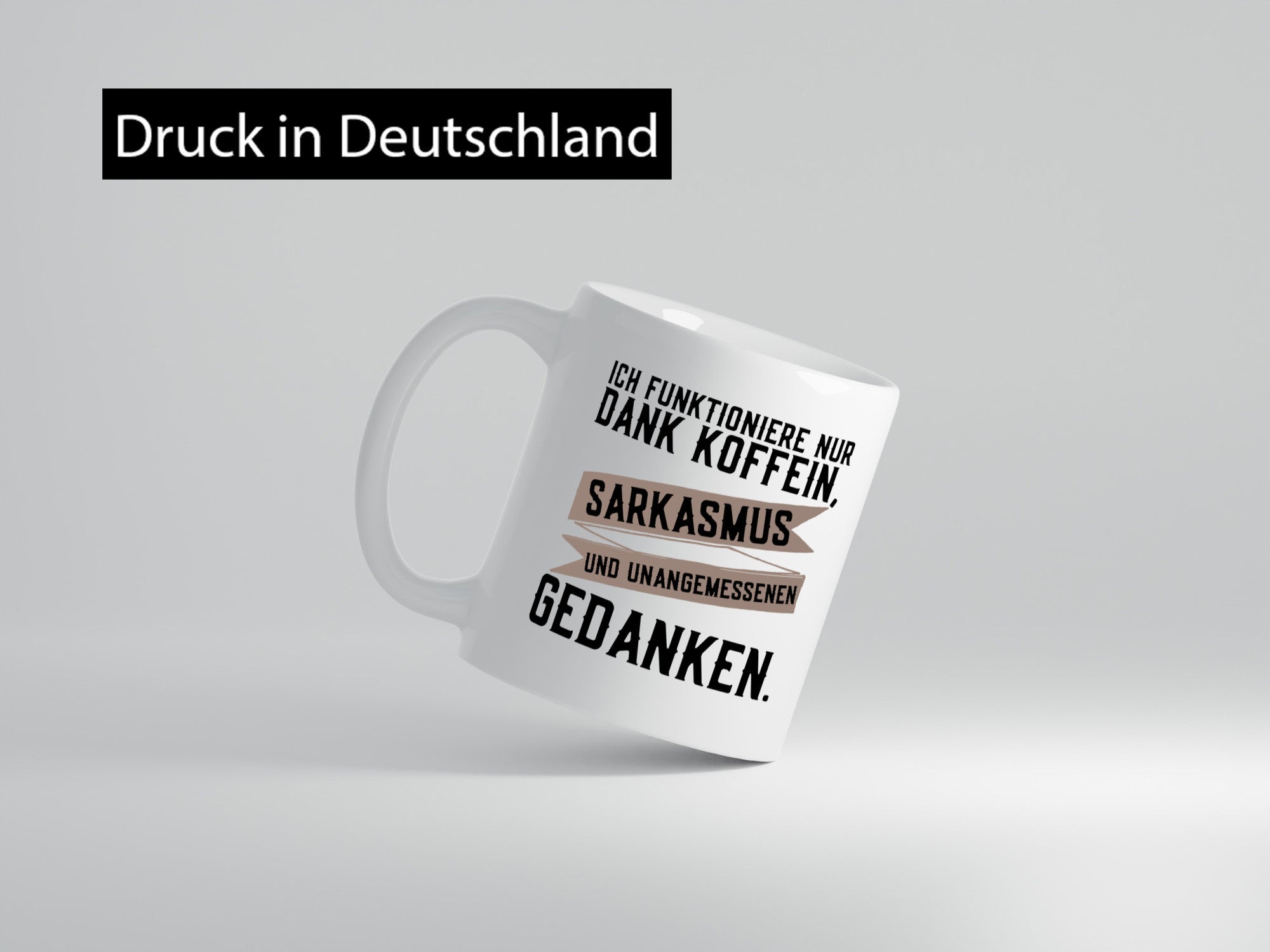 Ich funktioniere | lustiger Spruch Koffein Sarkasmus Humor Geschenkidee Tasse
