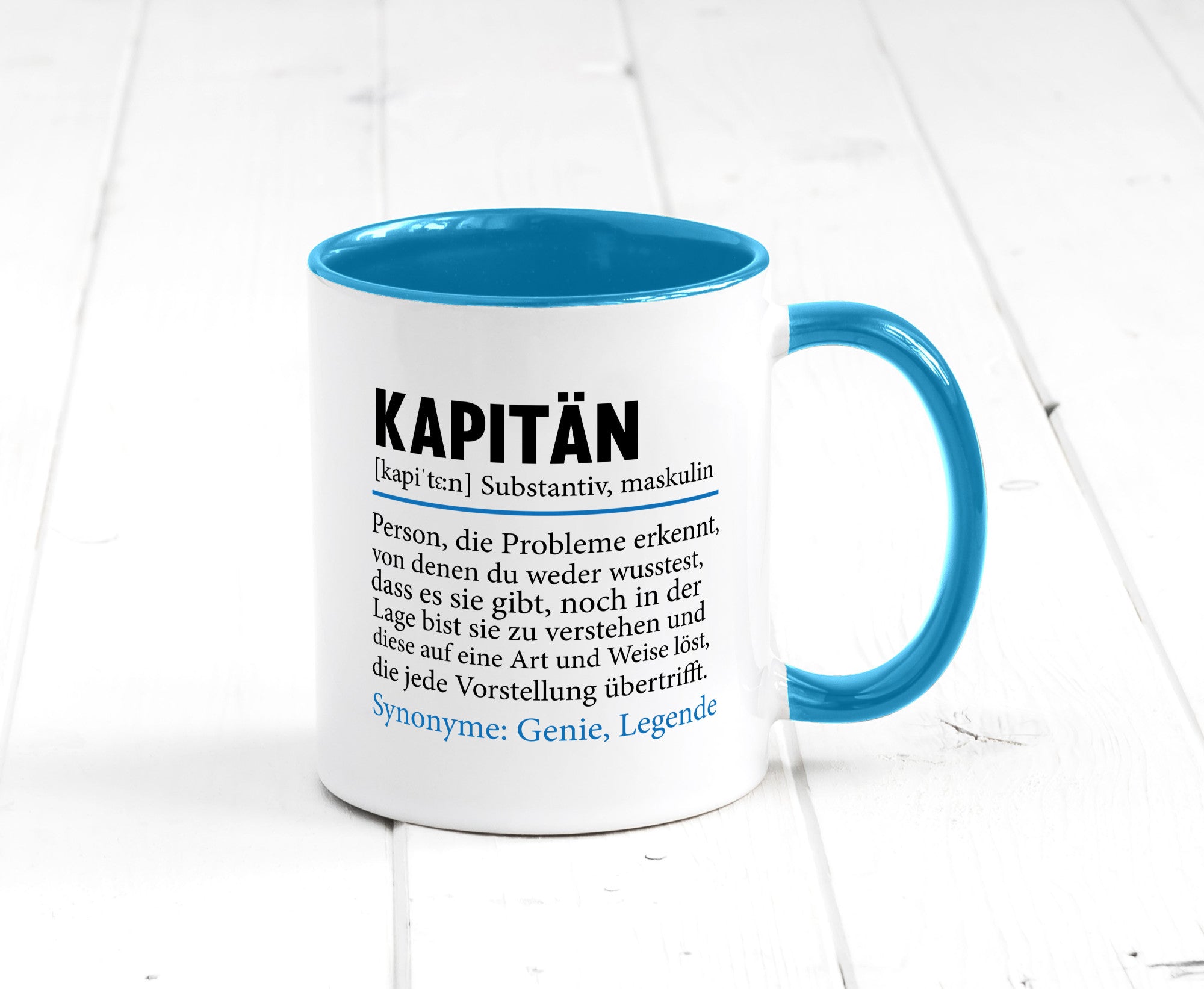 Kapitän | Spruch lustig Schiffskapitän Schiff Geschenk Humor Geschenkidee