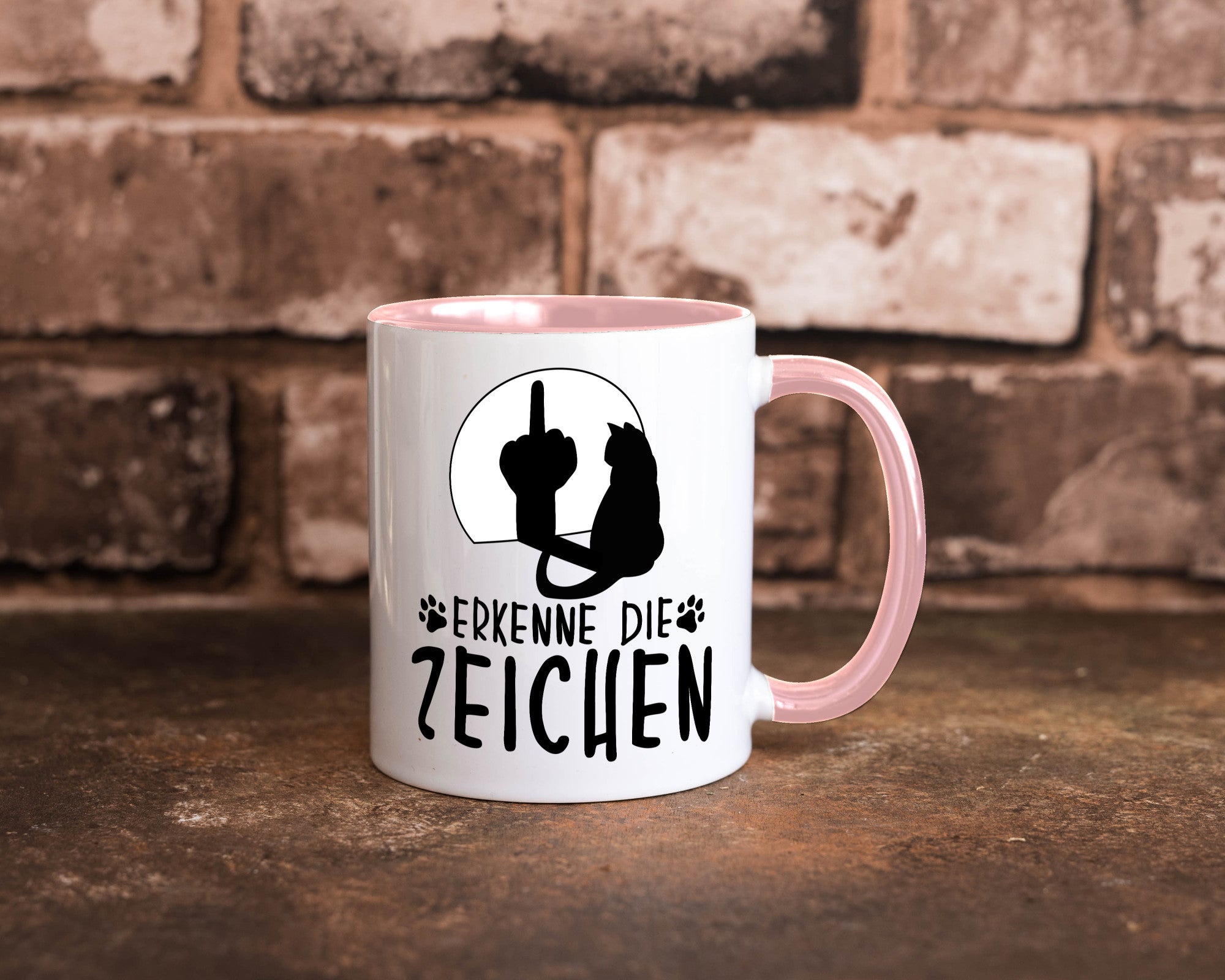 Erkenne die Zeichen | Katze Humor Tierliebhaber Geschenkidee Tasse