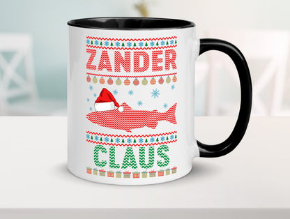 Zander Claus | Weihnachten Ugly Christmas Angler v2 Geschenkidee Humor Tasse