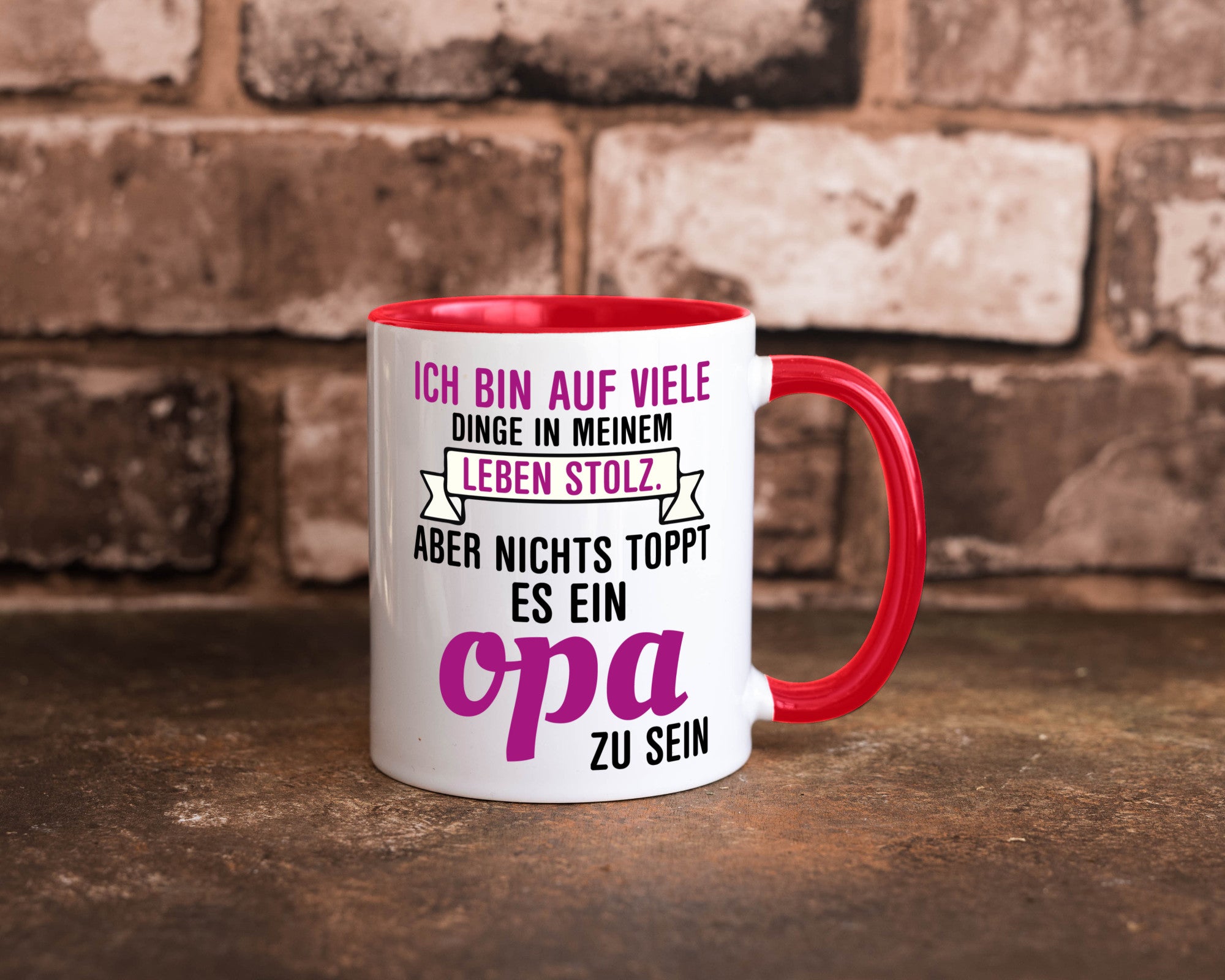 Opa Tasse | Stolzer Großvater Vatertag Enkelkinder Geschenk Familie