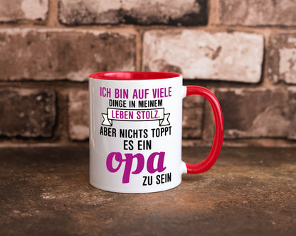 Opa Tasse | Stolzer Großvater Vatertag Enkelkinder Geschenk Familie