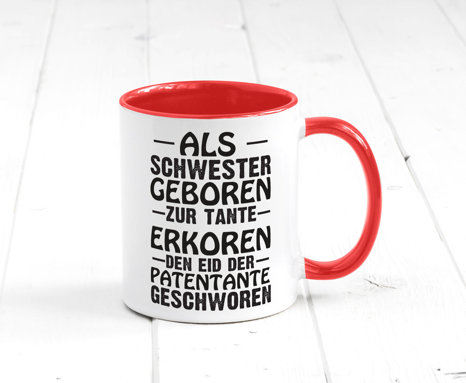 Eid der Patentante | Tante Tasse Schwester Humor lustig Geschenkidee Geschenk