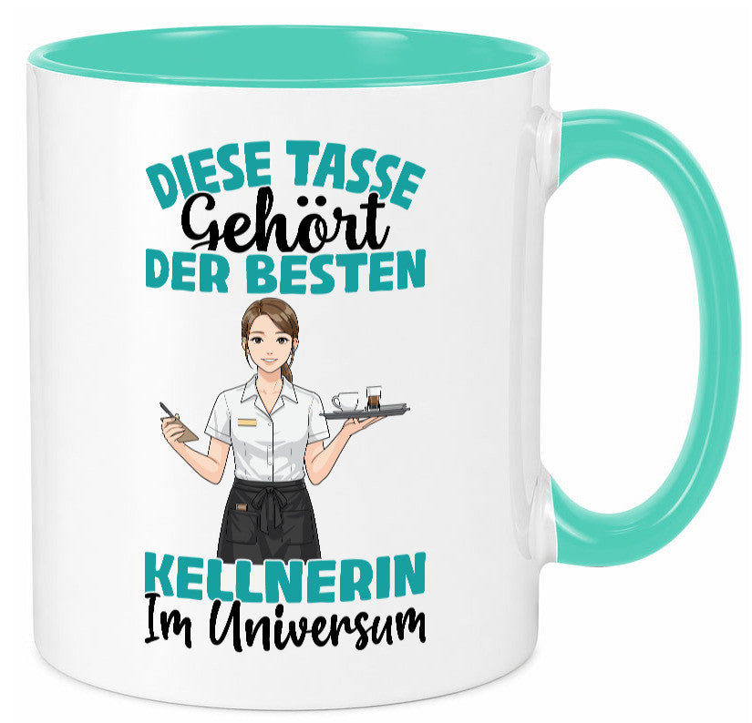 Im Universum: Kellnerin | Beruf kellnern Bedienung Geschenkidee Arbeit Kollegen