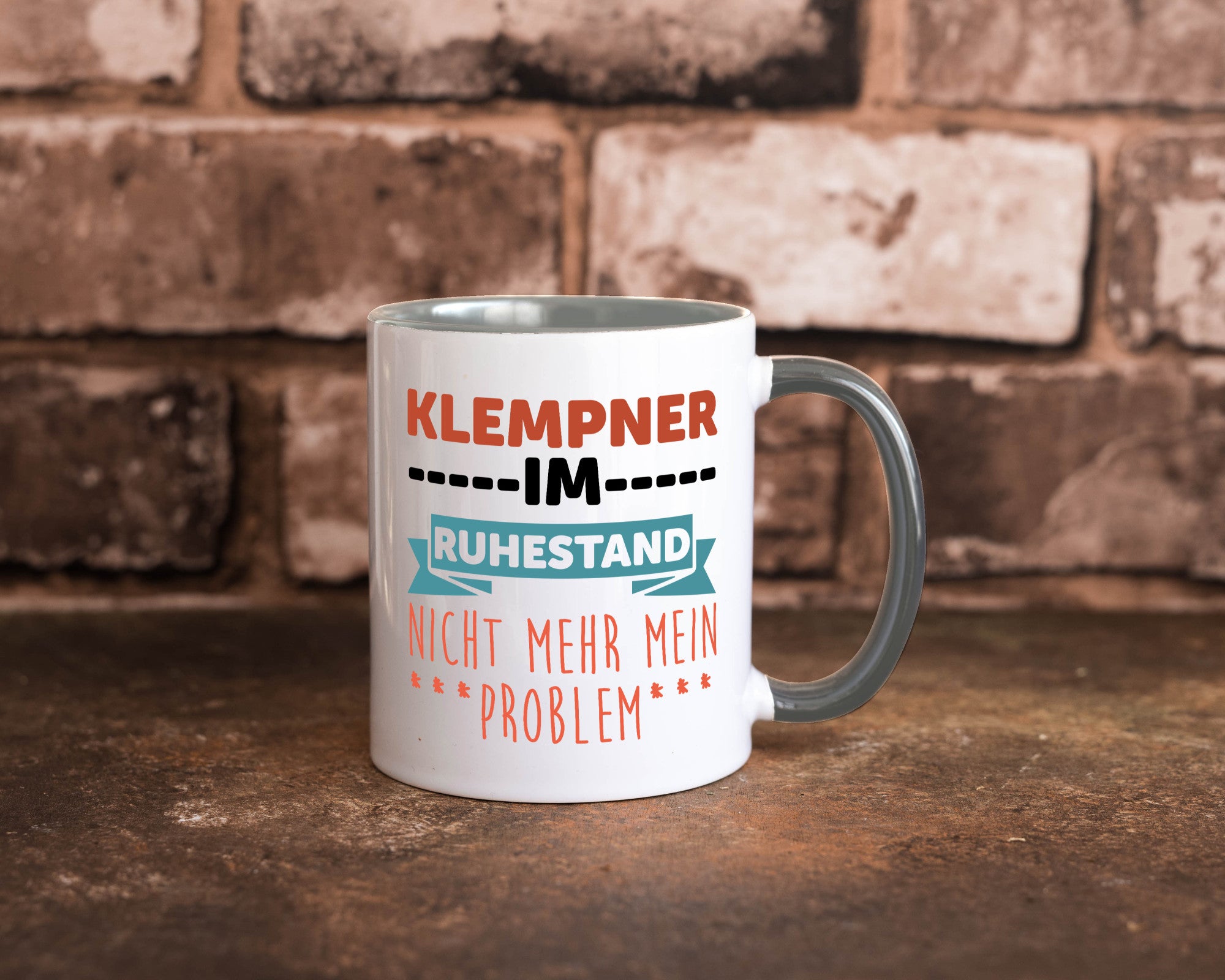 Klempner im ruhestand nicht mehr mein Problem Geschenkidee Jubiläum Humor Tasse