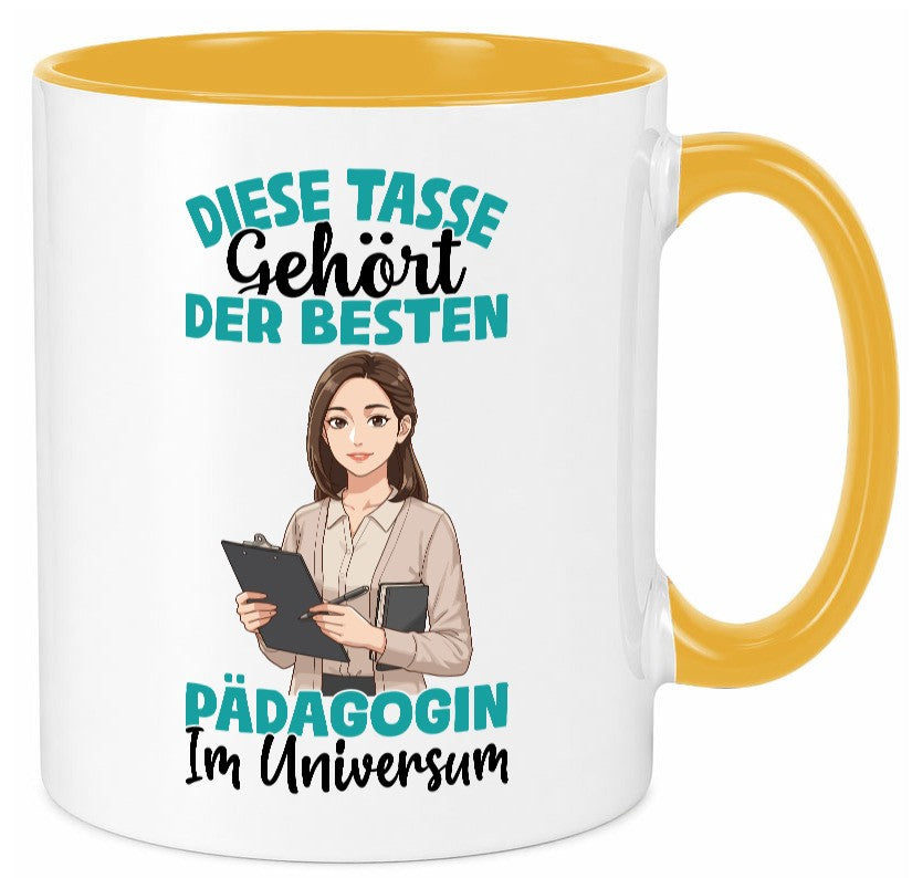 Im Universum: Pädagogin | Pädagogik lustig Humor Geschenkidee Geschenk Tasse