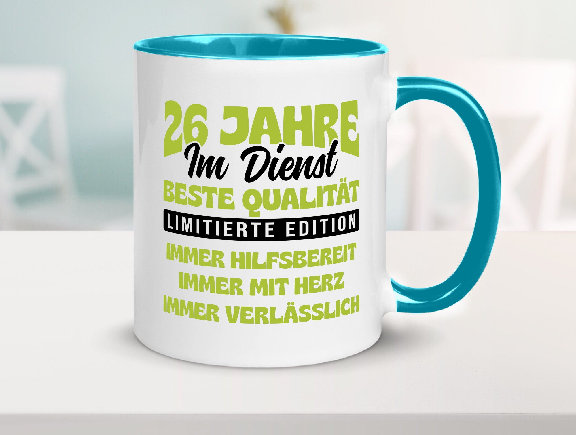 26 Jahre im Dienst | Jubiläum Arbeit v4 Geschenk Kollegen Büro lustiger Spruch