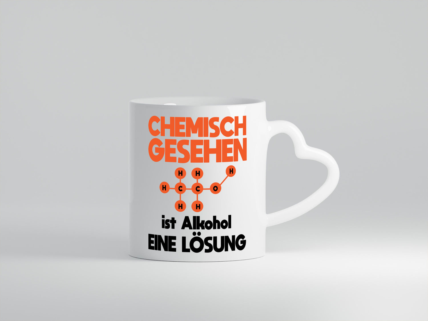 Cemisch gesehen ist alkohol eine Lösung | Chemie Geschenkidee Humor Tasse
