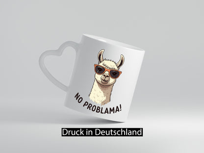 No ProbLama | Lama Alpaka lustiger Spruch Geschenk Humor Geschenkidee Tasse