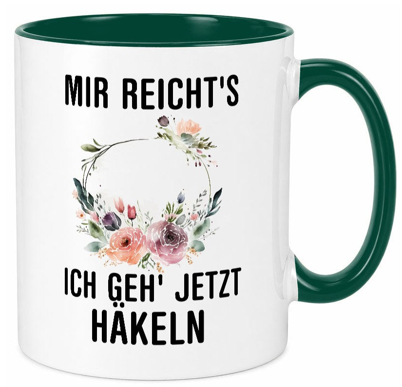 Ich geh` jetzt häkeln | Häkelzubehör Freundin Geschenkidee Humor Tasse