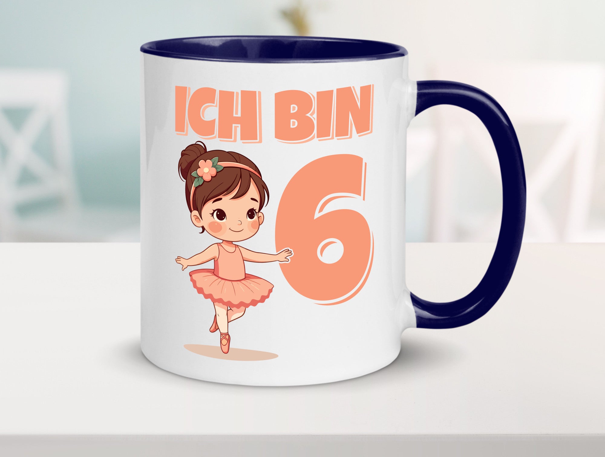 6 Geburtstag | Jahre Ballerina Mädchen Ballet lustig Geschenkidee Geschenk Tasse