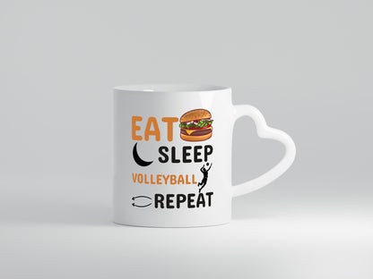 Eat Sleep Volleyball Repeat | Spieler Tasse Humor Geschenkidee