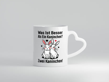 Was ist besser als 1 Kaninchen | Süßes Humor Geschenkidee Tasse