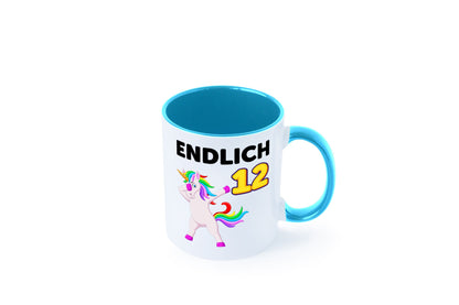 12. Geburtstag | endlich 12 Jahre Einhorn Mädchen lustig Geschenkidee Geschenk