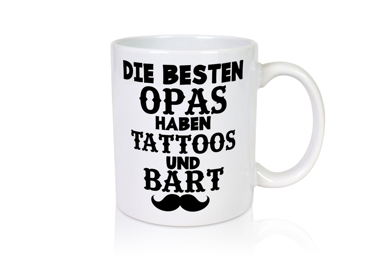 Best Grandpas Have Tattoos and Beards | Moustache Humor Family Gift Idea