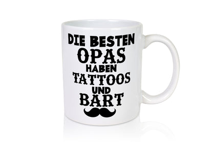 Best Grandpas Have Tattoos and Beards | Moustache Humor Family Gift Idea