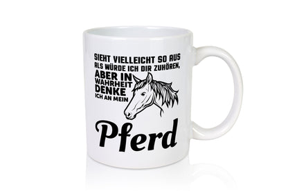 Pferde Spruch | Reiterin Tasse Pferdesport Reiten Humor Geschenkidee