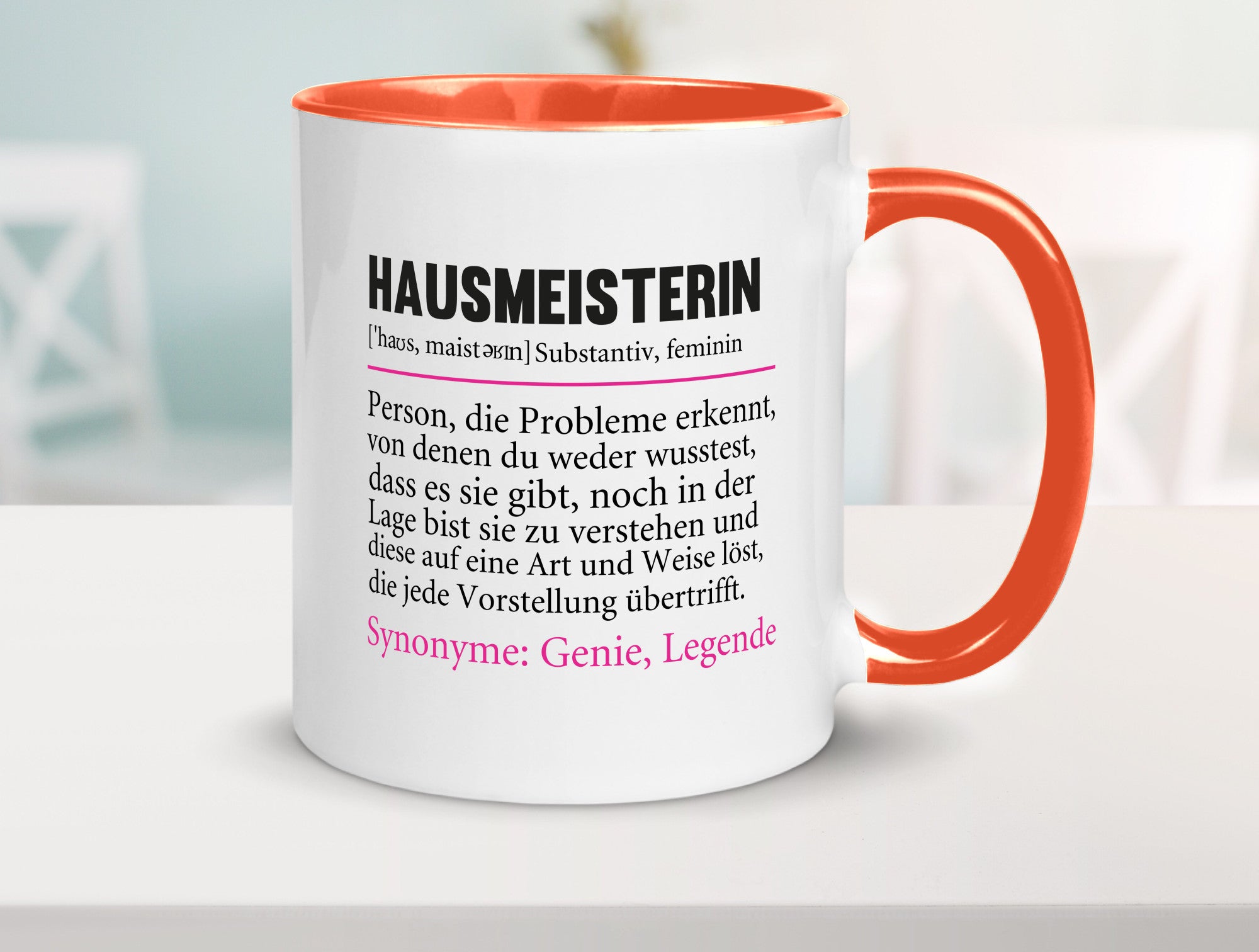 Hausmeisterin | Hauswart Beruf Spruch Humor Geschenkidee Arbeit Kollegen Büro