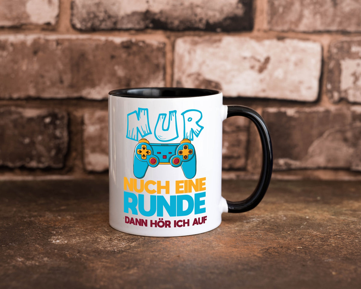 Nur noch eine Runde dann hör ich auf | Gamer Zocken lustig Humor Geschenkidee Tasse